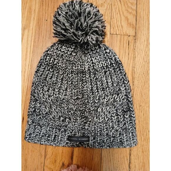 Superdry womens pink wool blend beanie winter hat Rebecca minkoff lot of two